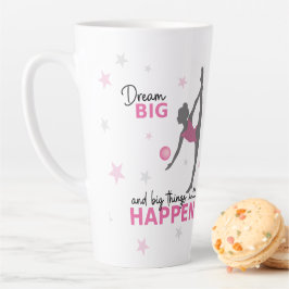 Personalized Rhythmic Gymnast Dream Big Coffee Mug Latte Mok