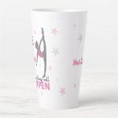 Personalized Rhythmic Gymnast Dream Big Coffee Mug Latte Mok (Voorkant)