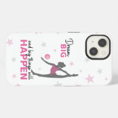 Personalized Rhythmic Gymnast Dream Big Phone Case iPhone Hoesje (Achterkant horizontaal)