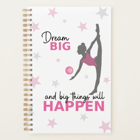 Personalized Rhythmic Gymnast Dream Big Planner wi (Voorkant)
