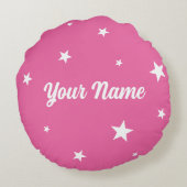 Personalized Rhythmic Gymnast Dream Big Round Pill Rond Kussen (Achterkant)