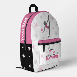 Personalized Rhythmic Gymnast Dream Big School Bag Bedrukte Rugzak