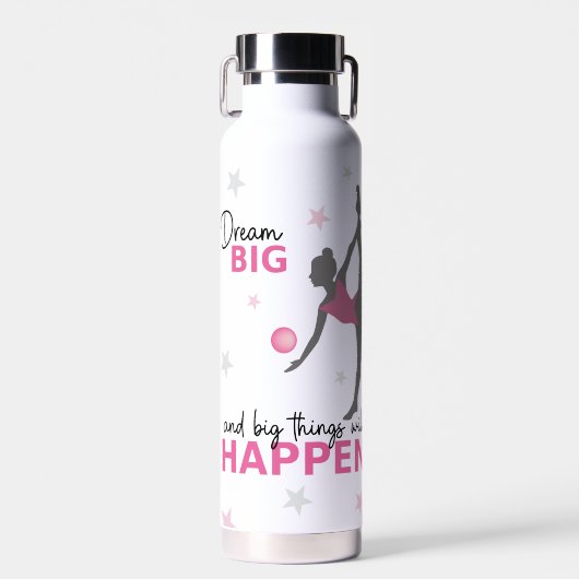Personalized Rhythmic Gymnast Dream Big Water Bott Waterfles (Voorkant)