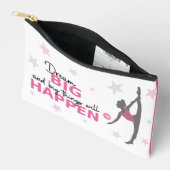 Personalized Rhythmic Gymnast Dream Big Zipper Pou Etui (Open)