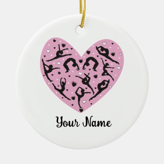 Personalized Rhythmic Gymnastic Christmas Ornament (Voorkant)
