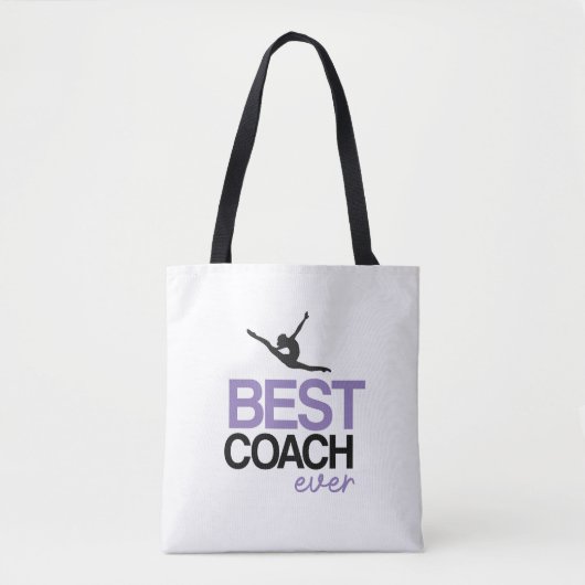 Personalized Rhythmic Gymnastics Coach Tote Bag (Voorkant)