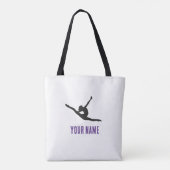 Personalized Rhythmic Gymnastics Coach Tote Bag (Achterkant)