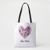 Personalized Rhythmic Gymnastics Tote Bag Pink (Voorkant)