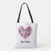 Personalized Rhythmic Gymnastics Tote Bag Pink (Achterkant)