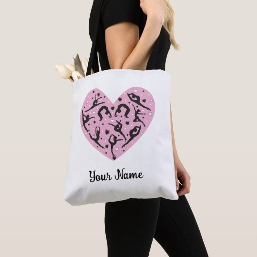 Personalized Rhythmic Gymnastics Tote Bag Pink (Dichtbij)