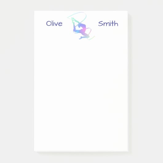 Personalized Rhythmic Gymnastics with Ribbon Post-it® Notes (Voorkant)