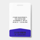 Personalized RN Nurse Identification Badge (Achterkant)