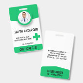 Personalized RN Nurse Identification Badge (Voor- en achterkant)