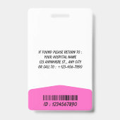 Personalized RN Nurse Identification Badge (Achterkant)