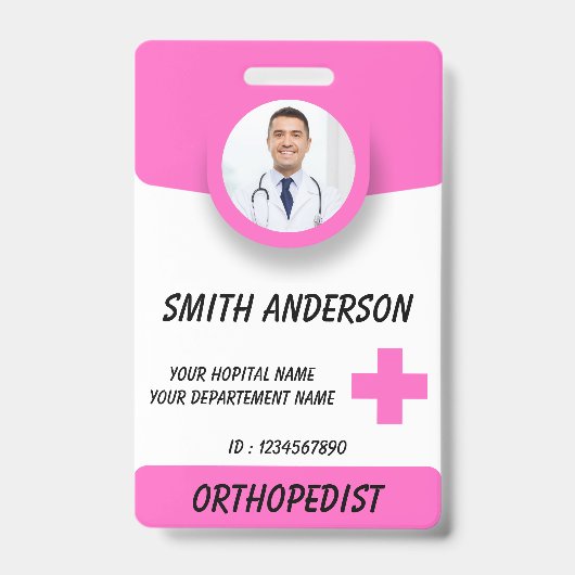 Personalized RN Nurse Identification Badge (Voorzijde)