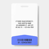 Personalized RN Nurse Identification Badge (Achterkant)