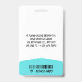 Personalized RN Nurse Identification Badge (Achterkant)