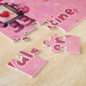 Personalized Robot Valentine's Day Puzzle  Legpuzzel (Zijkant)