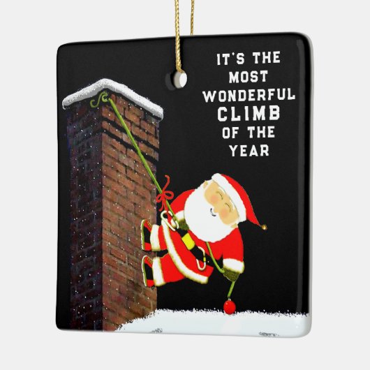 personalized rock klimbing gift keramisch ornament (Links)