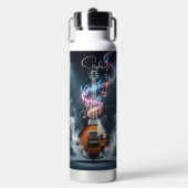 Personalized Rock n Roll - Featured Shred guitar Waterfles (Voorkant)