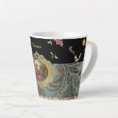 Personalized Rococo Latte Mug Latte Mok (Rechterhoek)