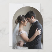 Personalized Romantic Couple Wedding  Kaart (Achterkant)