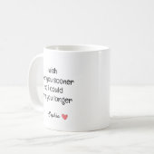 Personalized Romantic Love Quote Koffiemok (Voorkant links)