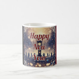 Personalized romantic New Year’s Celebration Mug  Koffiemok
