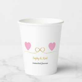 Personalized Romantic Paper Cups Papieren Bekers