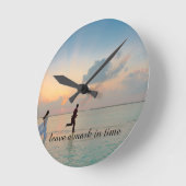 Personalized Romantic Photo Ronde Klok (Hoek)
