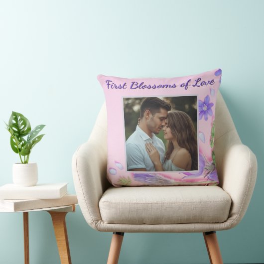 Personalized Romantic Pillow – Custom Couple Photo Kussen (Stoel)