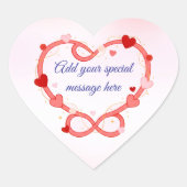 Personalized Romantic Valentine’s Day Sticker (Voorkant)