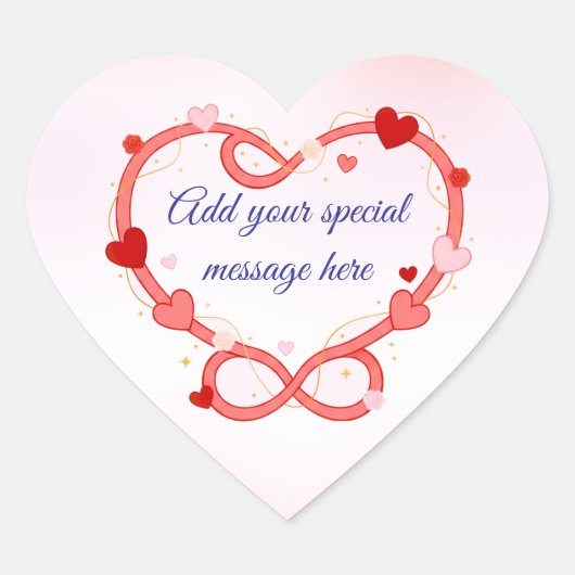 Personalized Romantic Valentine’s Day Sticker (Voorkant)