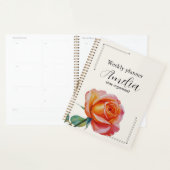 Personalized Rose Planner Aesthetic Weekly Floral (Display)