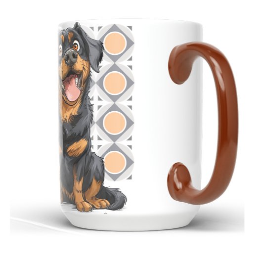 Personalized Rottweiler Custom Dog Mug 15oz Mok