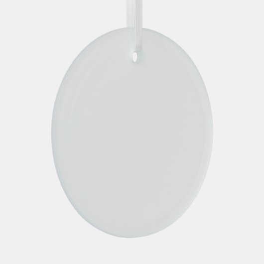Personalized Round Glass Hanging Ornament (Voorkant Rechts)