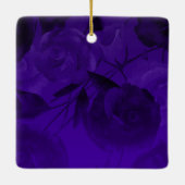 Personalized Royal Purple Tiara & Butterflies Keramisch Ornament (Achterkant)
