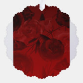 Personalized Ruby Red Tiara & Butterflies Ornament Kaart (Achterkant)