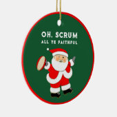 Personalized Rugby 2023 Collectible Keramisch Ornament (Rechts)