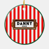 Personalized Rugby 2023 Collectible Keramisch Ornament (Achterkant)