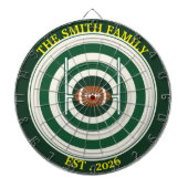 Personalized Rugby Field Dartboard Wall Art Decor Dartbord (Voorkant)