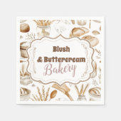 Personalized Rustic Baking Business Servet (Voorkant)