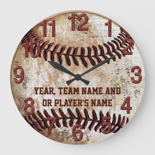 PERSONALIZED Rustic Baseball Gifts for Team of Sen Grote Klok (Voorkant)