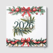 Personalized Rustic Christmas Foil Guestbook | Vin Gastenboek (Achterkant)