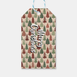 Personalized Rustic Christmas Tree Cadeaulabel