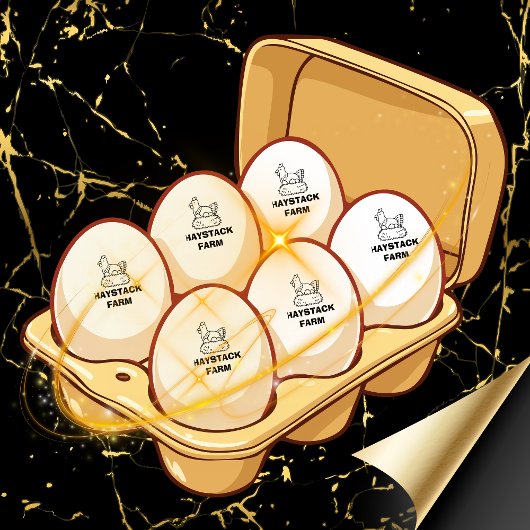 Personalized Rustic Hen Name Egg Love Rubberstempel