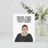 PERSONALIZED RUTH BADER GINSBURG KAART (Staand voorkant)