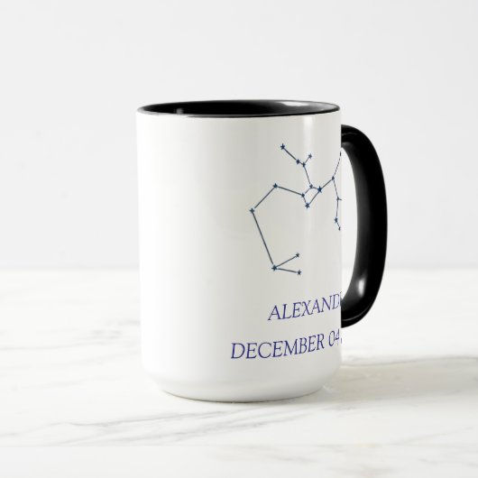 Personalized Sagittarius Constellation Mug - Custo Mok (Voorkant rechts)
