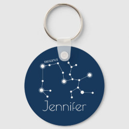 Personalized Sagittarius Zodiac Constellation Sleutelhanger