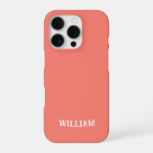 Personalized Salmon iPhone Case with Custom Hoesje (Achterkant)